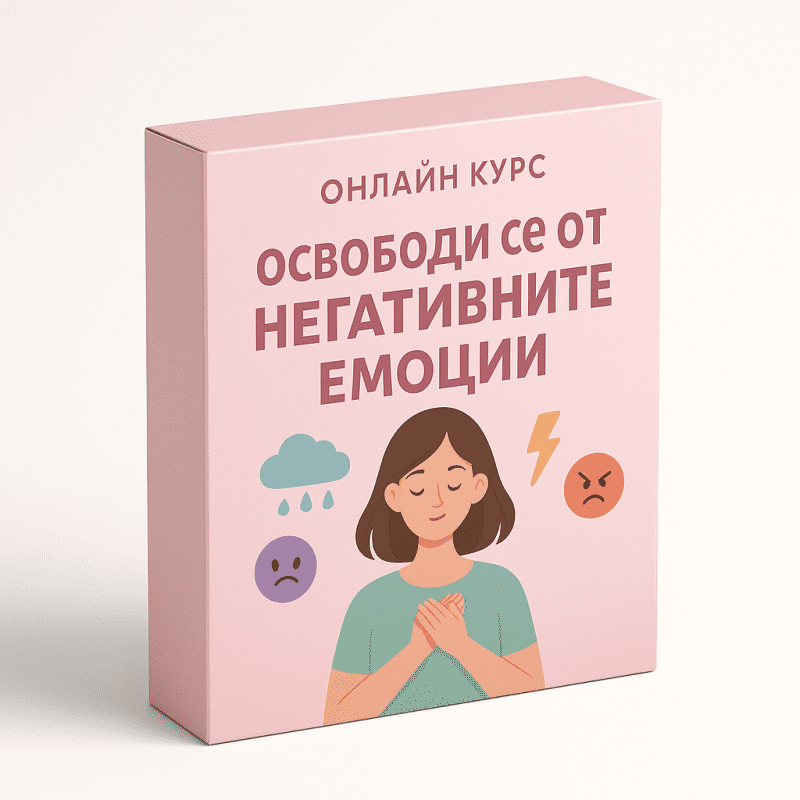 Онлайн курс Освободи се от негативните емоции – корица“